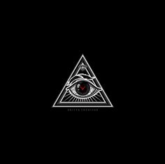 an all seeing eye in the middle of a triangle