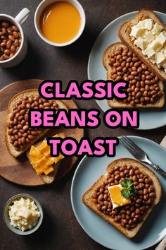 A photo of a  Classic Beans on Toast which is a type of Beans on toast ideas Bean Toast Recipe, Toast And Beans, English Beans And Toast, Butter Beans On Toast, Quick Sandwiches, Toast Ideas, Beans On Toast, Game Snacks, Scrumptious Food