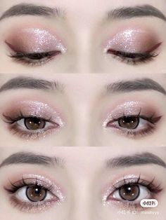 Makeup Charts, Pretty Eye Makeup, Kawaii Makeup, Japanese Makeup, Stunning Makeup, Cute Makeup Looks, Makeup Eye Looks