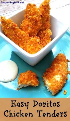 easy doritos chicken tenders with ranch dressing