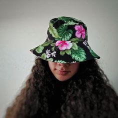 Bucket hat featuring islander prints Blue Bucket Hat, Bucket Hats, Bucket Hat, Ships, Hats, Blue