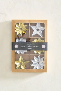 the light reflectors are in a cardboard box