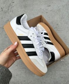 Samba Xlg Outfit, Adidas Samba Xlg, Sambas Adidas, Adidas Samba White, Adidas Outfit Shoes, Shoe Wishlist, Adidas Shoes Women