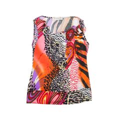 JUS DI ORANGE PARIS Y2K Top Orange Animal Print Sleeveless Womens M Y2k Top, Just Peachy, Fragrance Gift Set, Ring Pendant Necklace, Wholesale Shoes, Reusable Bags, Beauty Bag, Beauty Essentials, Active Wear Tops