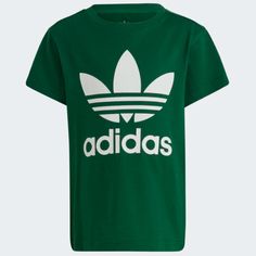 Brand New Dark Green Soft Cotton Tee. Only Worn Once And In Excellent Condition. Regular Fit Ribbed Crewneck 93% Cotton, 7% Elastane Single Jersey Made With Better Cotton Green Basic Top With Logo Print, Basic Green Tops With Logo Print, Casual Green Adidas T-shirt, Casual Green Adidas Tops, Green Adidas Cotton T-shirt, Green Adidas Crew Neck T-shirt, Adidas Green Cotton T-shirt, Adidas Green Crew Neck T-shirt, Adidas Green Short Sleeve T-shirt