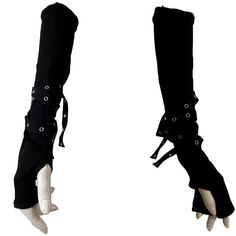 PRICES MAY VARY. Elastic - The goth arm warmers for women are available in one size. They're stretchy to fit most people. The punk arm sleeves are suitable for bikers, teen girls, juniors, ladies, etc. Women's Fingerless Gloves, Gothic Black Arm Sleeves, Punk Cosplay Renaissance Goth Accessories For Women Or Teen Girls, Arm Warmers Goth, Black Gloves Cosplay, Mittens Design - The gothic black arm warmers features rockin' buckle, solid color, thumb hole, fingerless, sun protection, scenecore. It' Goth Accessories Gloves & Mittens, Goth Tie Clip, Womens Assasin Costume, Gothic Crochet Gloves & Mittens, Black Metal Costume, Killstar Accessories, Steampunk Arm, Black Arm Sleeve, Long Fingerless Gloves