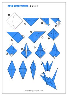 how to make an origami bird