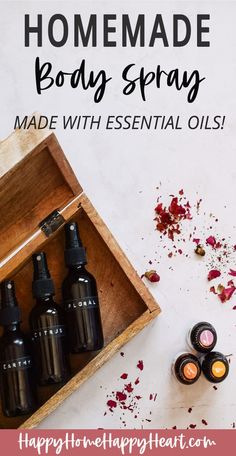 Homemade Body Spray, Natural Perfume Recipes, Natural Body Spray, Essential Oil Spray Recipes, Essential Oil Combinations