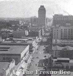 an old black and white photo of the fresno bee in san francisco, california