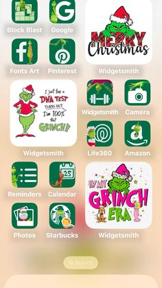 Grinch App Icons, Google Christmas, Dna Test, Font Art, Take That, Turn Ons