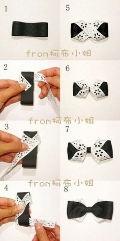 instructions to make an origami bow