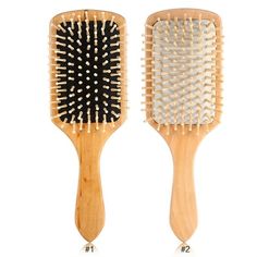 Description: This comb is made of high quality wood, which is durable and good for the health of your hair. With smooth texture and antistatic, this will not hurt the scalp and snag hair. The comb teeth can massage your head and improve blood circulation to reduce hair loss, dandruff, headache and gray hair. Great effective to exfoliate dandruff, debris, dead cells and add shine of your hair. Perfect for personal use or a gift to friends and relatives. Features: Made of high quality wood, which Brushed Out Curls, Bamboo Hair Brush, Wooden Hair Brush, Boar Bristle Hair Brush, Static Hair, Wooden Paddle, Wooden Brush, Paddle Brush, Hair Brushes