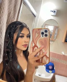 Latina Rubber Band Hairstyles, Bubble Braid With Curls, Edc Hairstyles, Hairstyles With Rubber Bands, Hairstyles With Curled Hair, Rave Hairstyles, Hair Down Styles, Latina Hair