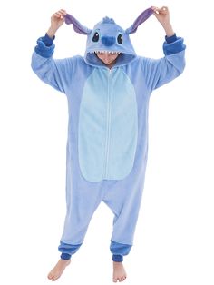 PRICES MAY VARY. Design: Unleash your inner child with our fun and cozy animal onesie costume! The loose fit design with zipper closure allows for great relaxation and comfort. The two pockets are perfect for holding small items or keeping your hands warm. Cozy: Our animal onesie costume is made from high-quality flannel fleece fabric that's soft to touch and will keep you warm during the cold days. Fun: Bright colors and novelty styles make this eye-catching costume a great option for adding so Lilo And Stitch Onesie, Adult Onesie Costume, Stitch Onesie, One Piece Costume, Stitch Costume, Animal Onesies, Adult Onesie Pajamas, Onesie Costumes, Animal Onesie