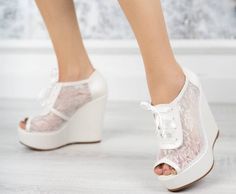 6 cm , 8 cm , 10 cm, 11 cm , 12 cm ,13 cm or 14 cm heel length options wedge Shoes Ivory or white Open or closed toe These shoes will look great on you along with your wedding dress at your wedding. Everyone's eyes will be on you. Bridal Wedges, Ivory Bride, White Bridal Shoes, Wedding Shoes Platform, Ivory Wedding Shoes, Bridal Wedding Shoes, Shoes Photo, Star Shoes, Womens Wedding Shoes