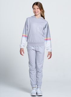 She’ll be over the rainbow, on cloud nine and walking on air when she puts on this retro-inspired sweatshirt. Far from your typical sweatshirt, this metallic shimmer hoodie is the perfect piece for your active fashion girl to wear for play on and off the court. Love Store, Tennis Shop, Lucky In Love, Tennis Balls, Dress Gift, Over The Rainbow, Novelty Print, Long Sleeves Jacket, Fashion Girl