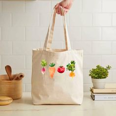 This canvas tote bag is perfect for carrying a weekend haul at the farmers market! - 100% cotton canvas - Measurement: 15" x 16" - Handles: 20" (made from same canvas) Cotton Tote Canvas Bag For Market, Cotton Canvas Tote Bag For Market, Natural Cotton Grocery Bag, Natural Cotton Grocery Bags, Eco-friendly Cotton Canvas Market Bag, Canvas Tote Bag For Groceries, Eco-friendly Cotton Bags For Farmers Market, Reusable Grocery Bags, Book Bag