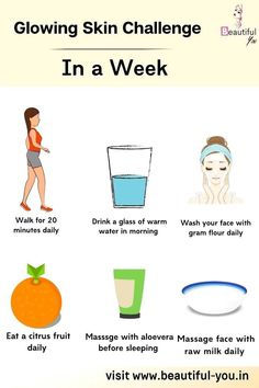 Glowing Skin Challenge, Skin Challenge, Natural Skin Care Remedies, Natural Face Skin Care, Natural Glowing Skin, Good Skin Tips, Beauty Tips For Glowing Skin, Healthy Skin Tips