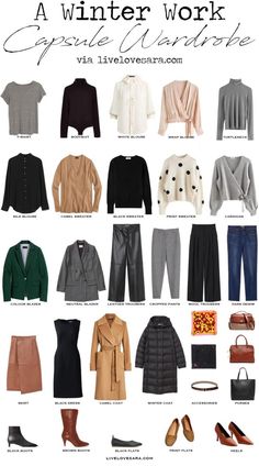 A winter work Capsule Wardrobe | winter Wardrobe | winter Capsule Wardrobe | Fall Capsule wardrobe | Winter work wardrobe | All Season Capsule Wardrobe | Winter Work Outfit Ideas | livelovesara Winter Work Capsule Wardrobe, Winter Work Capsule, Work Capsule Wardrobe, Work Capsule, Deep Autumn, Winter Work, Winter Capsule Wardrobe