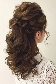 Soft Wedding Hair, Mother Of The Groom Hairstyles, Wedding Hairstyles And Makeup, Messy Wedding Hair, Wedding Hair Half, Pageant Hair, Hair Half Up, Mother Of The Bride Hair, Peinados Fáciles Para Cabello Corto