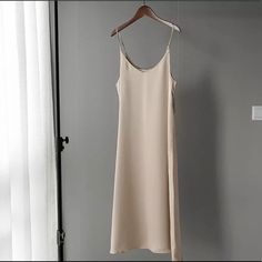 This Is For Champagne Beige Color Top Quality Dress Comfortable Slightly Loose Style For The Look Half Sleeve Women, Winter Sweater Dresses, Long Sundress, Christmas Dress Women, Silk Satin Dress, Calf Length Skirts, Women Sweaters Winter, Women Long Sleeve Dress, Half Sleeve Dresses