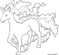 a coloring page with an image of a horse and leaves in the foreground, black and white