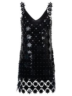 Sleeveless Embellished Dress from Paco RabanneComposition: 85% Pvc, 15% Steel Embellished Mini Dress, Color Dresses, Stylish Outfit, Paco Rabanne, Embellished Dress, Mini Dresses, Yoga Wear, Luxury Retail, Madagascar