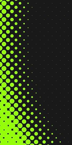 an abstract background with green dots on black