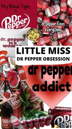 an advertisement for dr pepper's soda with the words little miss and dr pepper's