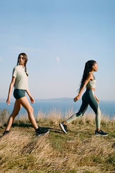 Outdoor Voices Launches Activewear Hike Range | HYPEBAE Athleisure Photoshoot, Women Fitness Photography, Long Sports Bra, Activewear Photoshoot, Exercise Dress, Get Active, Dog Walks, Popular Sports, Activewear Brands