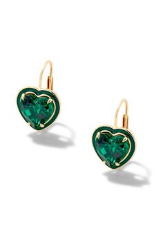 Make a statement with our signature 14K Yellow Gold Heart-Shaped Cocktail Drop Earrings featuring colored enamel and lab created gemstones. Due to the custom nature of this product, please allow 20 business days for production. These are final sale. 14K Yellow Gold, Made in New York City Heart Cocktail, Alison Lou, Jewelry Fashion Trends, Yellow Citrine, Emerald Jewelry, Girly Jewelry, Jewelry Inspo, Heart Jewelry, White Topaz