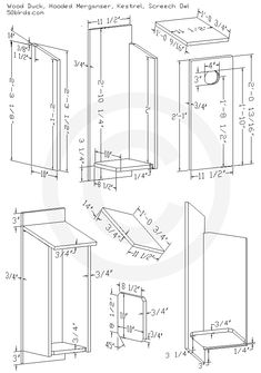 the drawing shows how to draw cabinets and shelves for furniture, including an open shelf