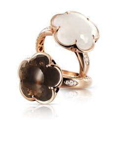 Bon Ton ring milky and smoky quartz Italian Jewelry Designers, Pasquale Bruni, Sabyasachi Jewellery, Robb Report, Bon Ton, Italian Jewelry, Enchanted Garden, Lovely Jewellery, Jewelry Designer