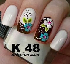 Lovr these nails Nails For Sale, Nail Polish Crafts, Fingernail Designs, Trendy Nail Art Designs, Summery Nails, Diy Nail Designs, Flower Nail Art, Fabulous Nails, Nail Art Summer