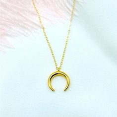 This Trendy Gold Half Moon Necklace Is Perfect For Everyday Use. Wear It Alone Or Layer With Other Necklaces. Minimalist Moon Necklace, Gold Filled Necklace, Dainty Moon Necklace, Gold Moon Pendant, Gift For Her Details Chain: 14k Gold Filled Pendant: 18k Gold Plated Over Brass Pendant Size: Aprox 14mm Chain Length: 16” Inches With 2” Inch Extender Contact For Custom Chain Length Packaging All Pieces Comes Beautifully And Carefully Packaged In A Jewelry Box Feel Free To Ask Questions Regarding T Minimalist Crescent Charm Necklace With Clavicle Chain, Minimalist Crescent Clavicle Chain Charm Necklace, Minimalist Half Moon Clavicle Chain Necklace, Minimalist Moon Shape Charm Necklace With Clavicle Chain, Minimalist Moon Charm Necklace As Gift For Her, Minimalist Half Moon Charm Necklace For Gift, Minimalist Half Moon Charm Necklace As Gift, Dainty Moon Charm Necklace With Clavicle Chain, Minimalist Half Moon Charm Necklace Gift