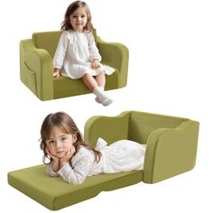 PRICES MAY VARY. [Let Kids Foam Couch Inflate 3-5 Days] The toddler fold out couch will arrive in rolled up and vacuum-sealed package. Unroll and lay completely flat. Please allow 4-5 days for the kid’s sofa couch to take on its original shape. Use your clothes steamer to restore the foam to its original size and remove wrinkles if you want to restore the thickness quickly [Kids Fold Out Couch Comes Fully Assembled] No need to assemble, open the children's couch and use it immediately! Are you s Modern Kids Playroom, Kids Lounge Chair, Foam Couch, Fold Out Chair, Toddler Couch, Toddler Sofa, Simple Couch, Fold Out Couch, Lounger Sofa