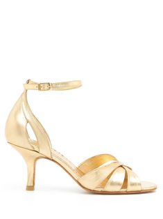 Sarah Chofakian Tunnel Metallic Sandals - Farfetch Sandals Gold, Chain Strap Bag, Oversized Tote Bag, Metallic Shoes, Metallic Sandals, Floral Shoes, Mary Jane Flats, Moto Boots, Designer Heels