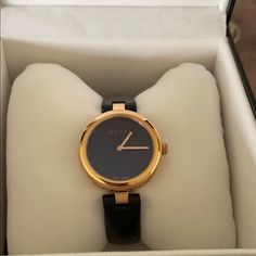 Gucci watch Watches Women Simple, Black Leather Watch, Watches Women Leather