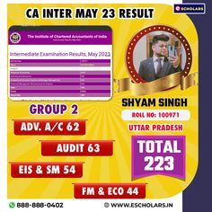 the poster for ca inter may 23 result, with information about each event and date