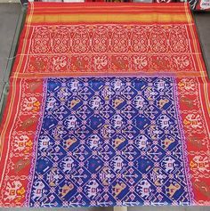 Red navratan handwoven patola saree    fabric : pure silk colour  : red    art work : handwoven including blouse Patola Saree, Red Art, Red Colour, Red Color, Parrot, Etsy Accessories, Hand Weaving, Pet Supplies, Elephant