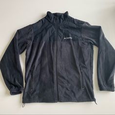 This Colombia Jacket Was Purchased Brand New, Still Great Used Condition. It Is A Medium Weight Fleece Jacket, Great For Chilly Days But Don’t Want Anything Too Bulky On. Has Full Zipper, And Pockets. Black Windproof Fleece Jacket For Outdoor Activities, Black Fleece Outerwear For Hiking, Sporty Black Fleece Jacket For Hiking, Black Fleece Track Jacket For Outdoor, Black Windproof Fleece Jacket For Hiking, Black Fleece Jacket With Pockets, Black Fleece Jacket For Outdoor Activities, Black Outdoor Fleece Jacket With Pockets, Black Fleece Jacket With Pockets For Outdoor