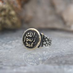 Islamic Silver Ring, 925 Sterling Silver Ring for Men, Seal of Prophet Muhammad Silver Ring, Turkish Ring, Gift for Men, Handmade Silver ✦ Details ✦ * Material: 925 Sterling Silver * Weight: 5,5 grams * Sides oxidized * Stamp: 925 * Available sizes; 5 US to 16 US. Contact me if you need any other size! ✦ Shipping ✦ * Processing time: 1-3 business days. * This item ships from my Turkish workshop in Istanbul. * Add your phone number in address box for a smoother delivery. That makes courier person Turkish Ring, Silver Ring For Men, Turkish Rings, Ring For Men, Luxury Gift Box, Prophet Muhammad, Gift For Men, 925 Sterling Silver Ring, Ring Gift