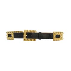 Riley Belt - Black Leather Gold Pyramid Buckle - Streets Ahead Black Leather Belt With Gold-tone Hardware, Black Belts With Gold-tone Hardware For Evening, Black Leather Belts With Gold-tone Hardware, Designer Black Belt With Gold Buckle, Leather Belt With Gold-tone Hardware For Evening, Leather Belts With Gold-tone Hardware For Evening, Chic Formal Belts With Brass Hardware, Designer Gold Belts With Brass Hardware, Chic Black Belt With Brass Buckle