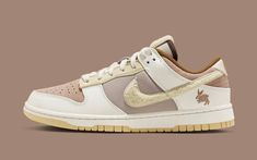 Nike Dunk Low Year of the Rabbit Mocha Brown 2023 Lunar New Year, Nike Kicks, Year Of The Rabbit, Cute Nikes, Swag Shoes, Best Sneakers, The Rabbit