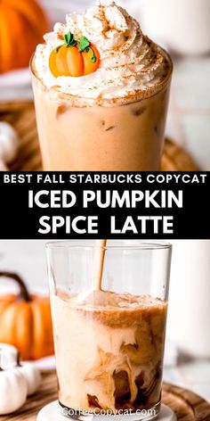 pumpkin spice latte is the best fall starbucks copy - it up for iced pumpkins