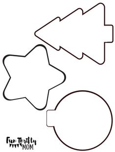 cut out shapes for christmas tree ornaments