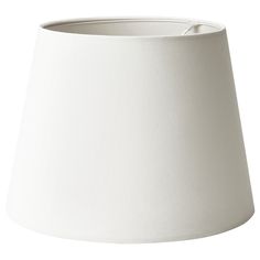 a white lamp shade on a white background