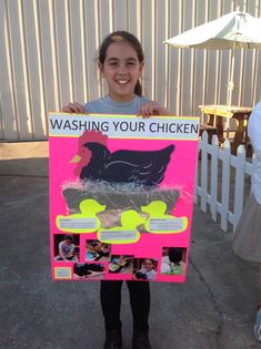 Chicken Science Fair Projects, 4h Chicken Poster Ideas, 4-h Poster Ideas, 4h Crafts, 4h Fair, 4 H Clover, 4h Projects, Chicken Poster, Country Day School