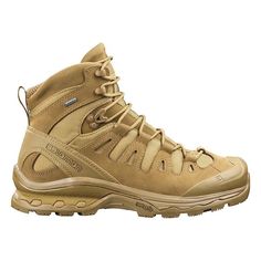 When your operation takes you into the most rugged terrain, the QUEST 4D GORE-TEX FORCES 2 EN gives you the support and grip of a mountain boot, but still has the flexibility to take a knee or sprint to position in tough conditions. Survival Clothing, Running Pack, Lace Pocket, Ski Boots, Shoes Outlet, Winter Shoes, Nubuck Leather, Gore Tex