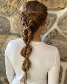 Twisty Hairstyles, Work Hairstyles, Sleek Ponytail, Bridesmaid Hair